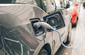 Electric car charging at chargepoint