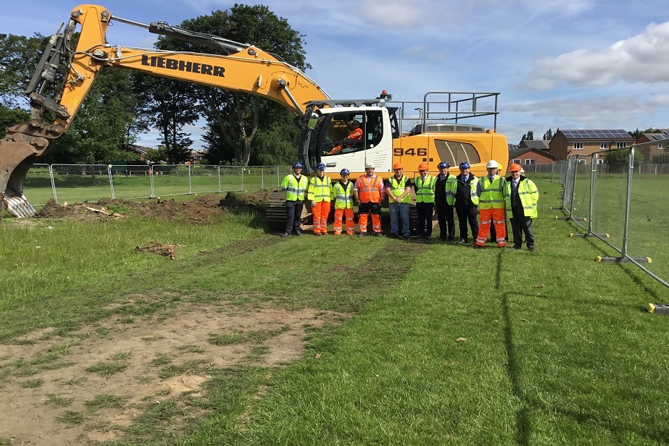 Major flood scheme construction gets underway in Radcliffe and Redvales