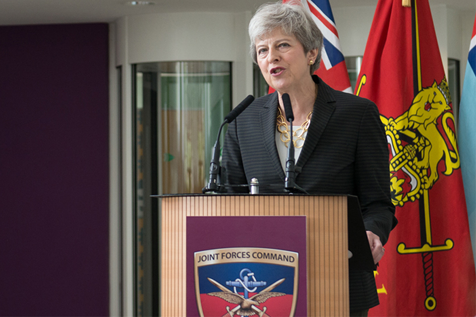 Prime Minister visits Northwood Headquarters
