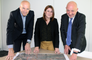James Ryley Principal Estate Surveyor from the Defence Infrastructure Organisation, Marie Kiddell, Head of Public Sector Land at Homes England and Trevor Watson, Harrogate Borough Council’s Director for Economy and Culture.