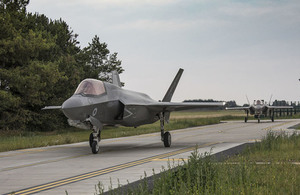 Image of Lightning jets returning to RAF Marham