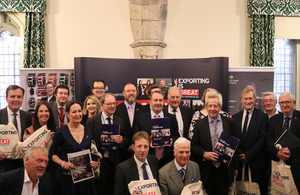 Liam Fox with MPs at the launch of the MPs Toolkit