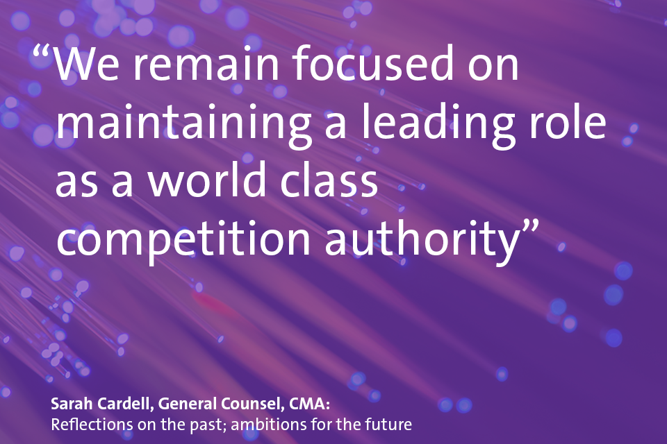 "We remain focused on maintaining a leading role as a world class competition authority"
