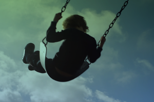 Image of a child on a swing