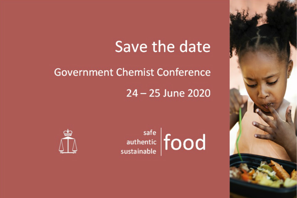 Save the date - Government Chemist Conference 2020