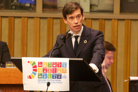 Rory Stewart speaking about the Global Goals at the United Nations.
