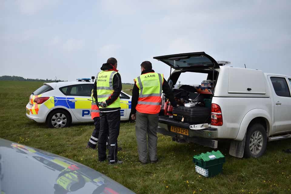 The AAIB has sent a team to Monmouthshire