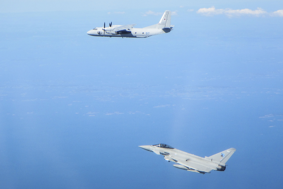RAF Typhoons scrambled twice in two days to intercept Russian military aircraft