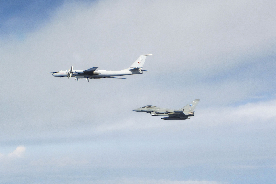 RAF Typhoons scramble from UK and Estonia to intercept Russian aircraft