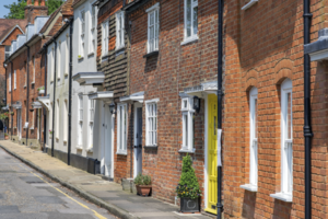 Terraced houses in Farnham, Surrey