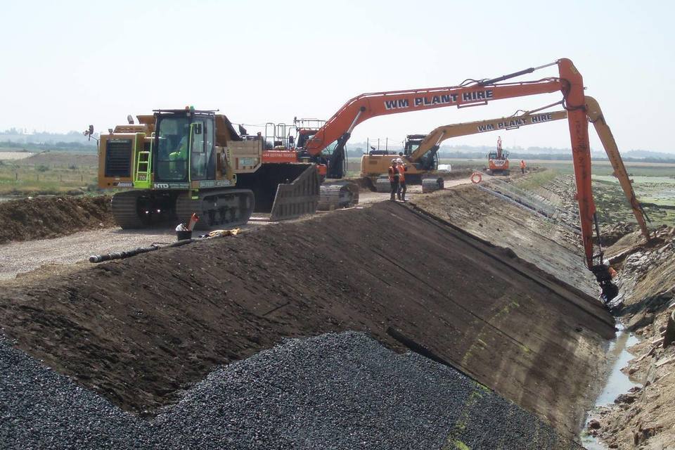 Work under way to upgrade coastal defences in Essex