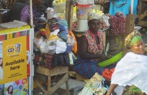 Woman market trader