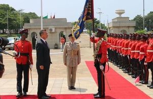 Defence Minister Mark Lancaster with the Ghanaian Armed Forces