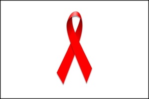 HIV AIDS red ribbon