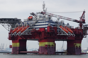 Picture of the Floatel Endurance, a semi-submersible accommodation vessel