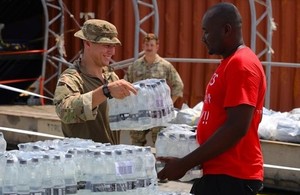 Ministry of Defence delivering aid to the Bahamas