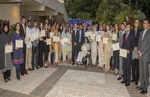 53 Chevening scholars for 2019/20 with the British High Commissioner Thomas Drew CMG
