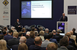 Defence Secretary at DSEi