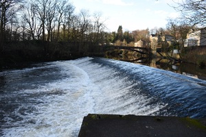 Newlay Weir on the River Aire