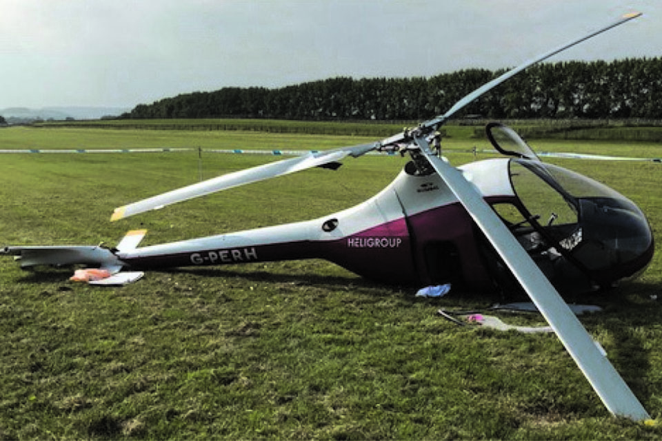 AAIB report: Guimbal Cabri G2 helicopter, loss of control during hover