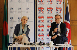 British High Commissioner to Bangladesh Robert Chatterton Dickson and Head of DFID Judith Herbertson spokes to Bangladeshi media about the additional funding for Rohingya crisis.