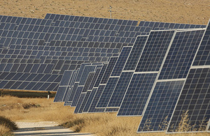 A solar farm in Jordan.