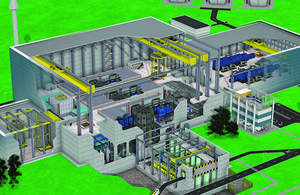 Illustration of spherical tokamak power plant concept