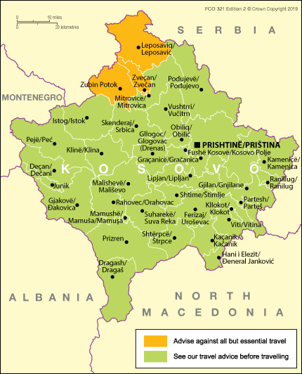 uk gov kosovo travel