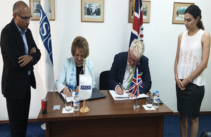 British Embassy and OSCE signed MoU