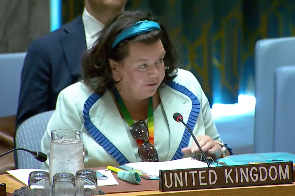 Amb. Karen Pierce at the UN Security Council