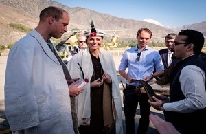 Their Royal Highnesses (TRH) the Duke and Duchess of Cambridge on a visit to Pakistan’s mountainous Chitral District.