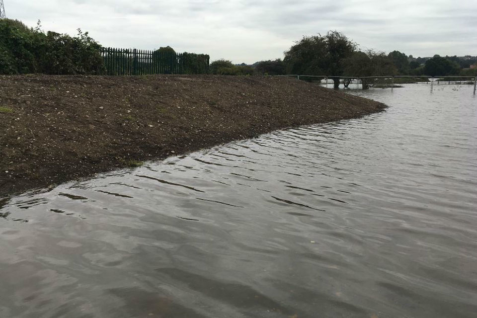 Burton flood defence project on target