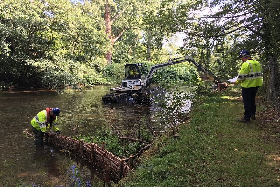 Latest phase of work on major Norfolk chalk stream completed