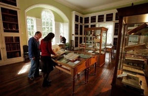 Inside Innerpeffray Library