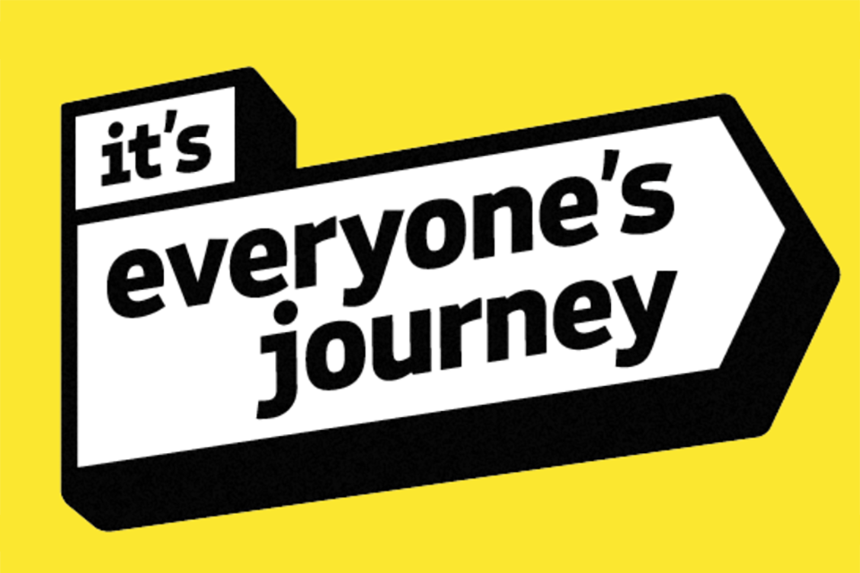 Logo of the it's everyone's journey campaign