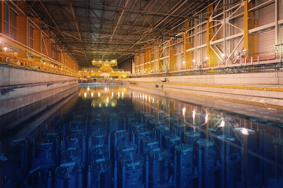 Storage Pond in Thorp on the Sellafield site