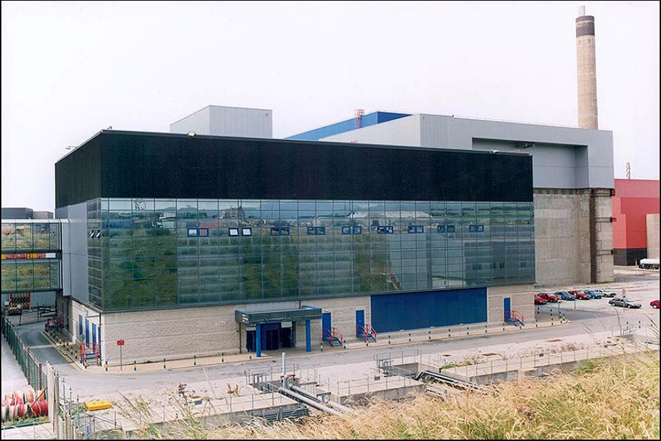 The Magnox Encapsulation Plant which is situated on the south side of the Sellafiled site