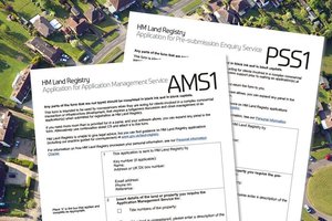 AMS1 and PSS1 forms over an aerial  shot of houses