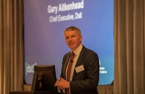 Chief Executive Gary Aitkenhead, presenting at 2019 CWD conference