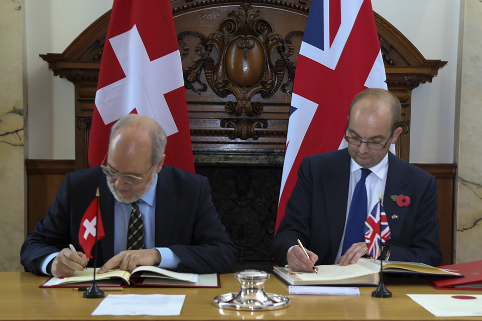 UK-Switzerland transitional social security agreement