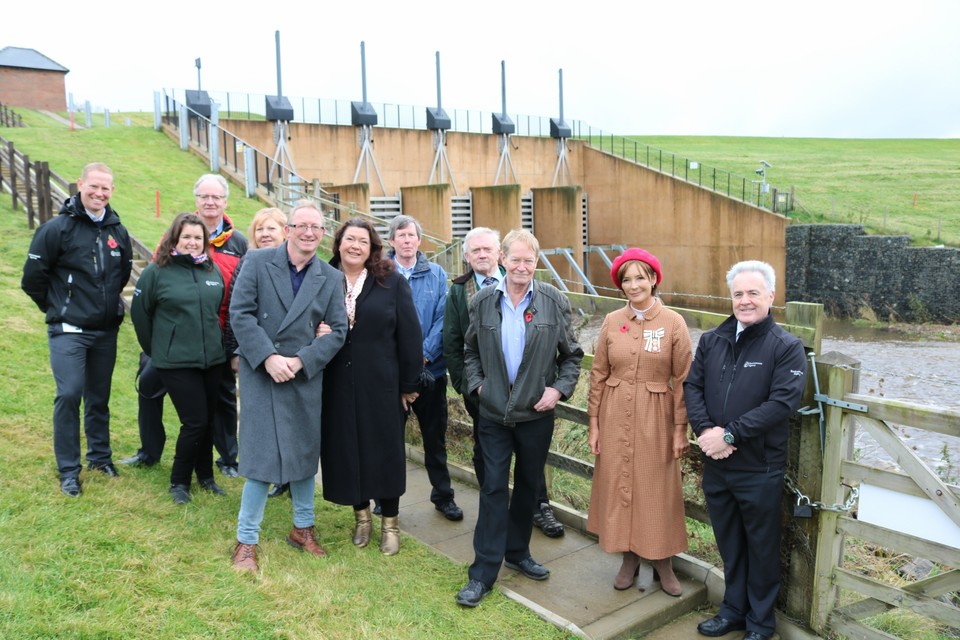 The Duchess of Northumberland visits Mitford Dam