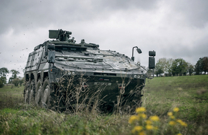 Boxer armoured vehicle at Army Combat Power Demonstration 2019.