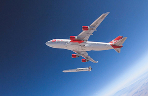 Virgin Orbit aircraft and launch vehicle.