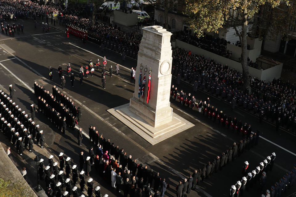 Armed Forces lead nation in Cenotaph service on Remembrance Sunday