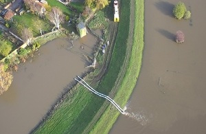 Environment Agency pumps in operation in Fishlake