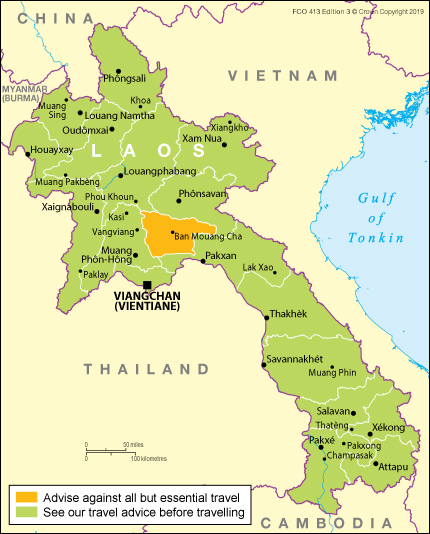 foreign travel advice laos