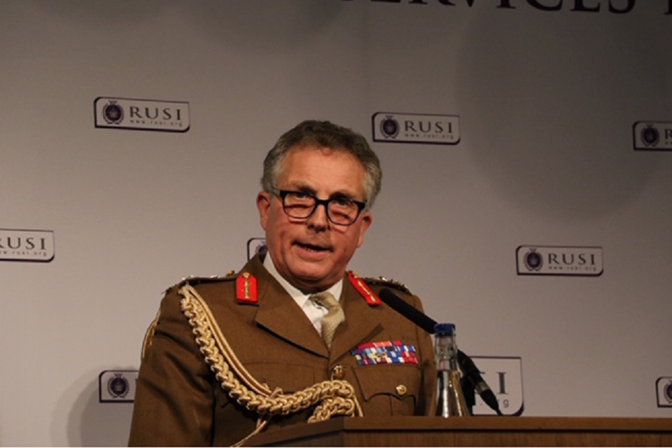 Chief of the Defence Staff, General Sir Nick Carter, speaking at RUSI