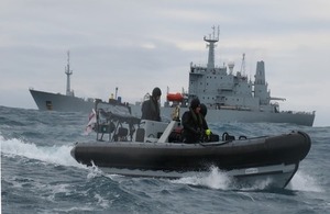 HMS Scott at sea