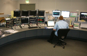 Image of the Machynlleth control centre