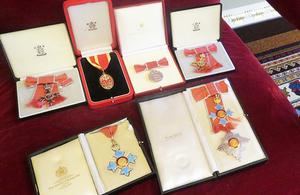 Example of medals received